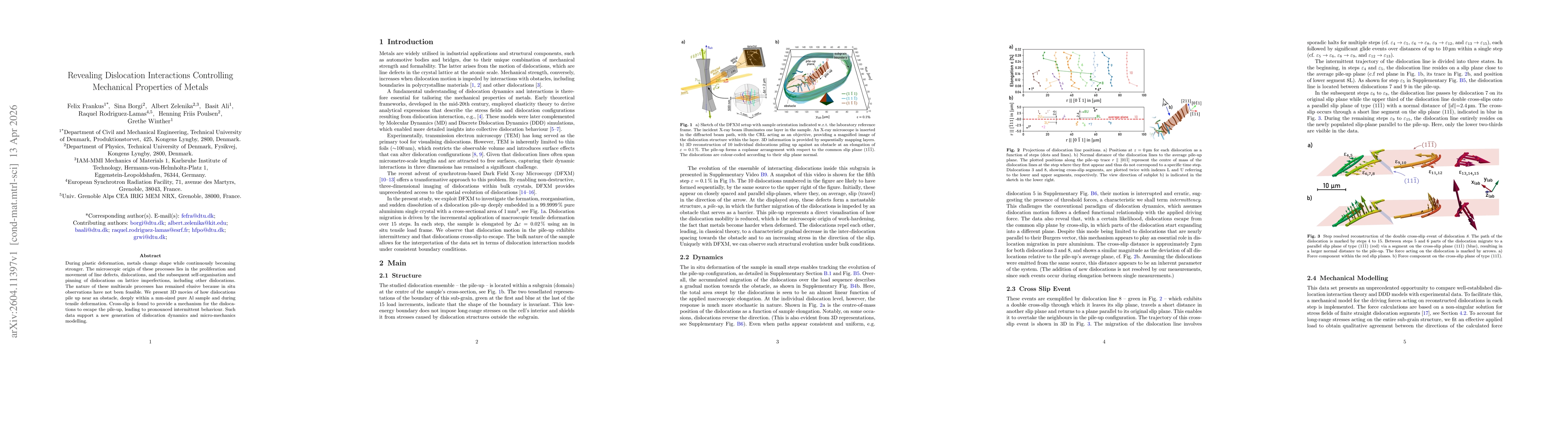 Thumbnail for Revealing Dislocation Interactions Controlling Mechanical Properties of Metals