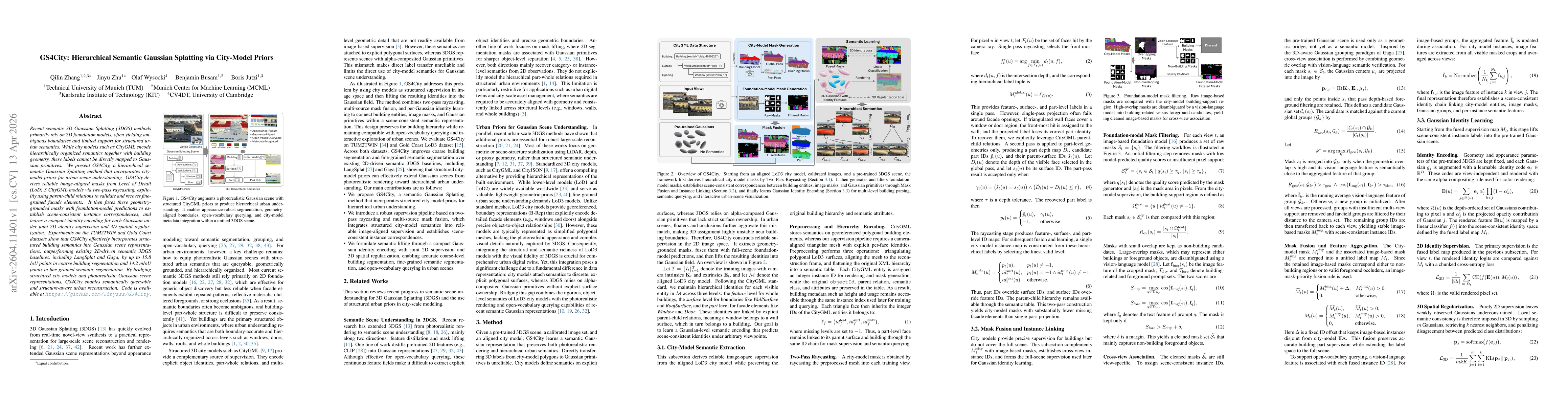 Thumbnail for GS4City: Hierarchical Semantic Gaussian Splatting via City-Model Priors