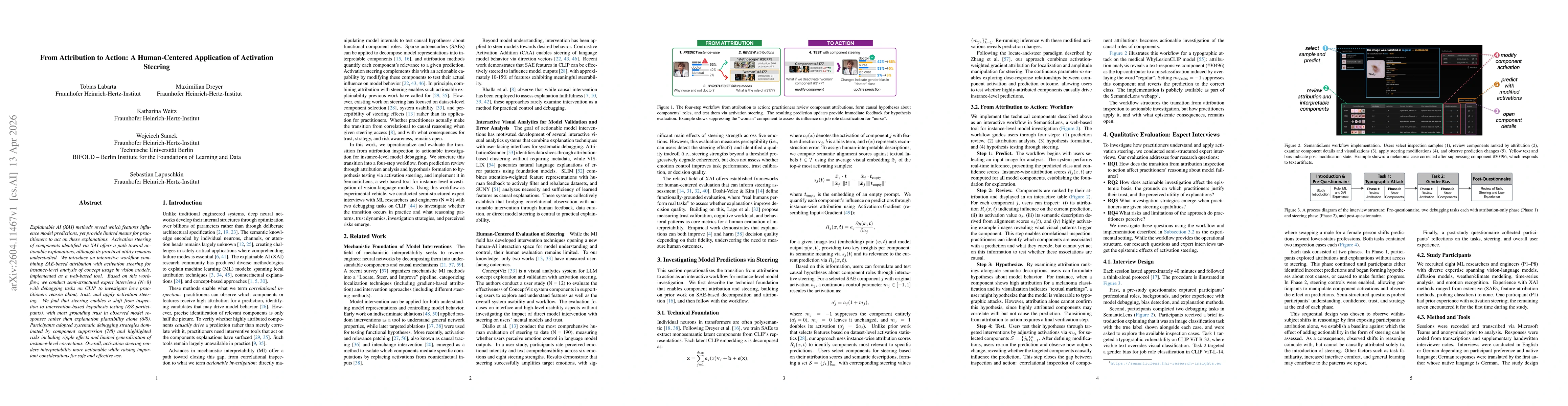 Thumbnail for From Attribution to Action: A Human-Centered Application of Activation Steering