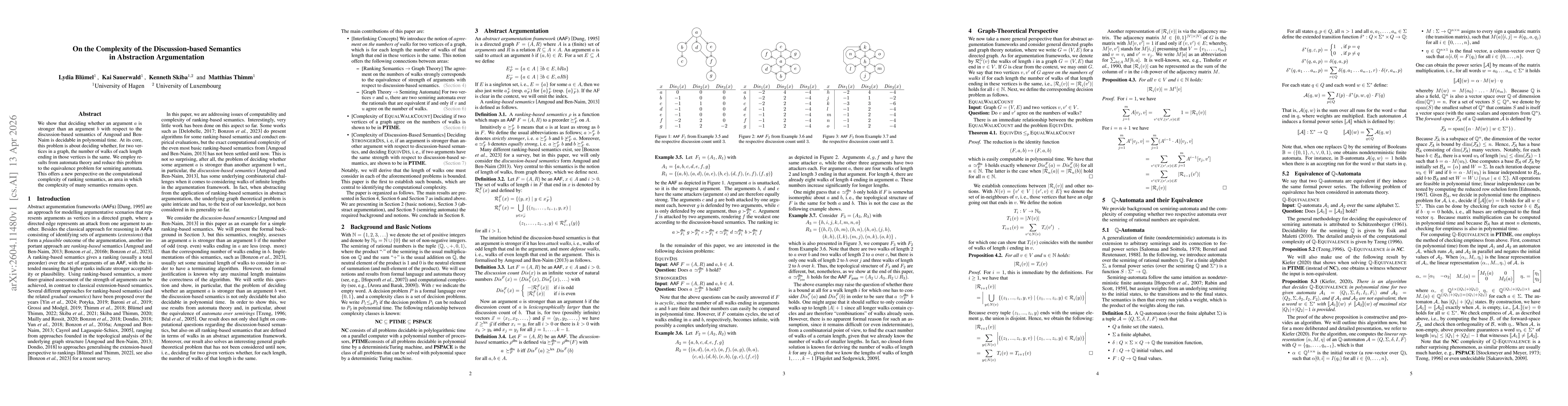 Thumbnail for On the Complexity of the Discussion-based Semantics in Abstraction Argumentation