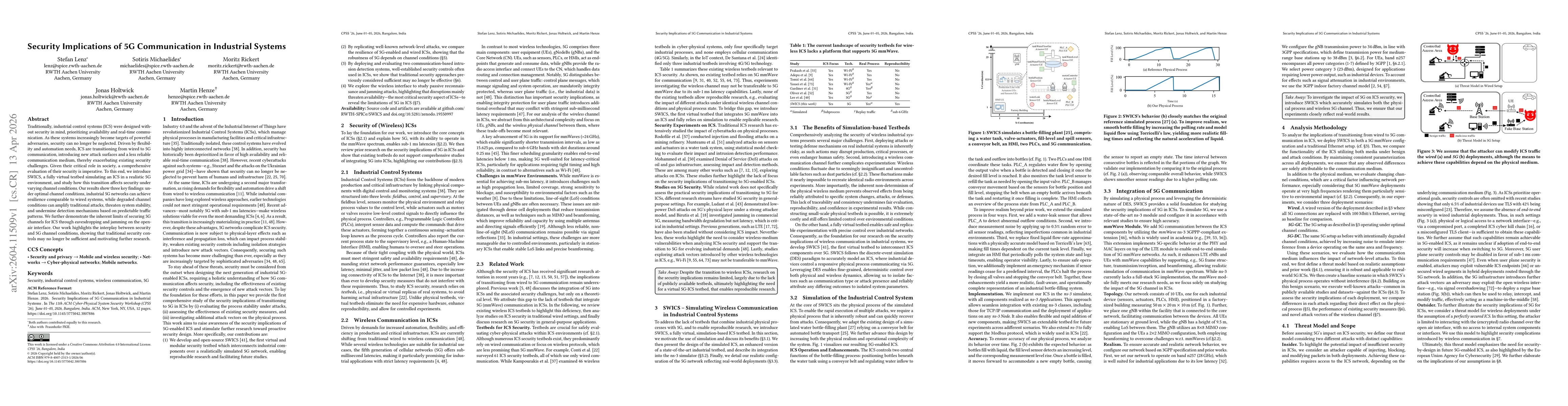 Thumbnail for Security Implications of 5G Communication in Industrial Systems