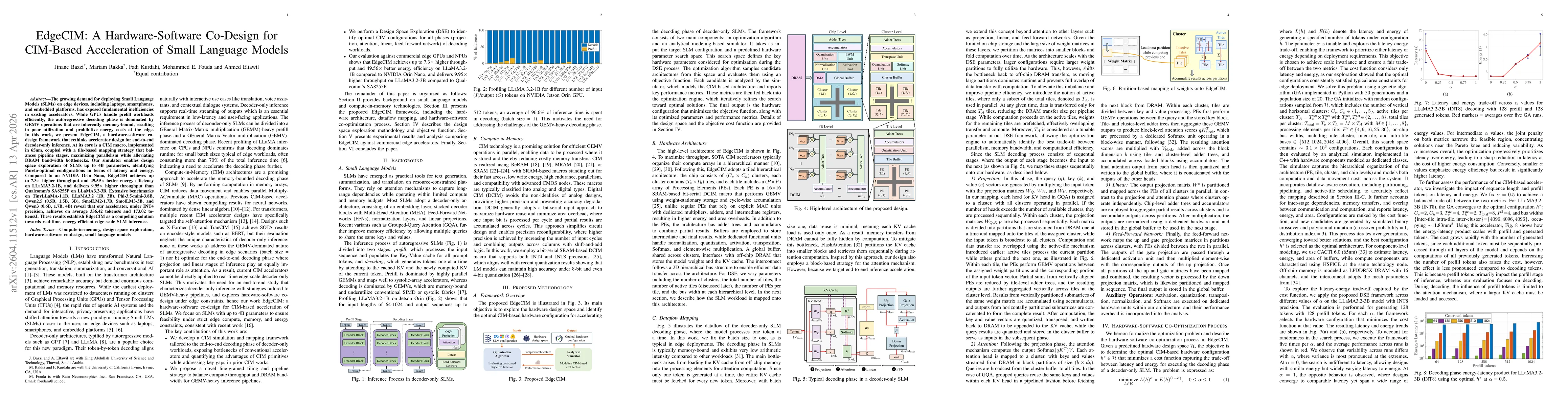 Thumbnail for EdgeCIM: A Hardware-Software Co-Design for CIM-Based Acceleration of Small Language Models