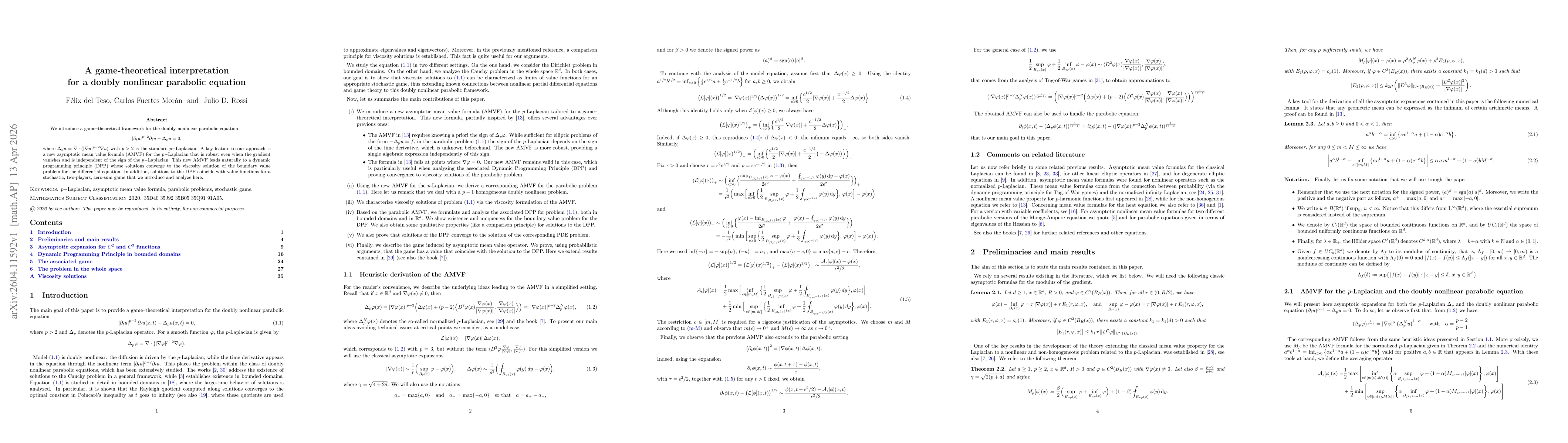 Thumbnail for A game-theoretical interpretation for a doubly nonlinear parabolic equation