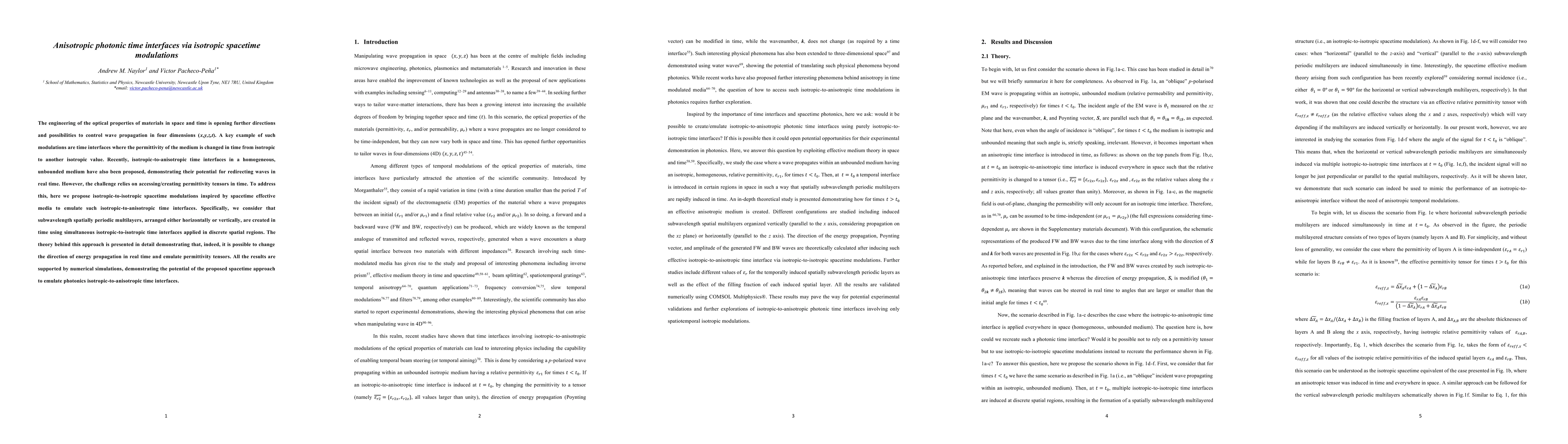Thumbnail for Anisotropic photonic time interfaces via isotropic spacetime modulations
