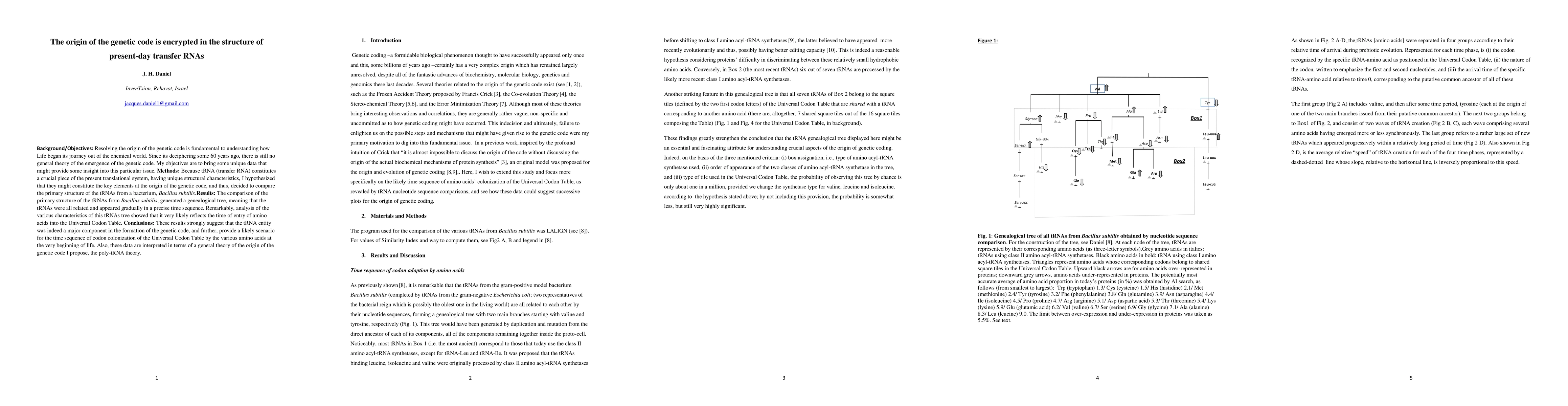 Thumbnail for The origin of the genetic code is encrypted in the structure of present-day transfer RNAs