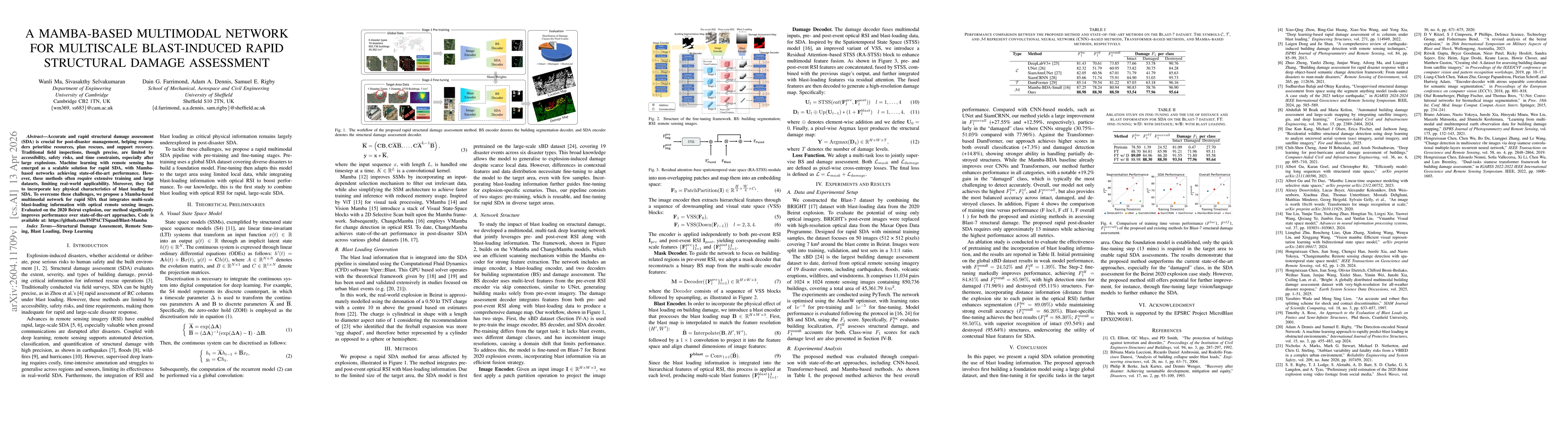 Thumbnail for A Mamba-Based Multimodal Network for Multiscale Blast-Induced Rapid Structural Damage Assessment
