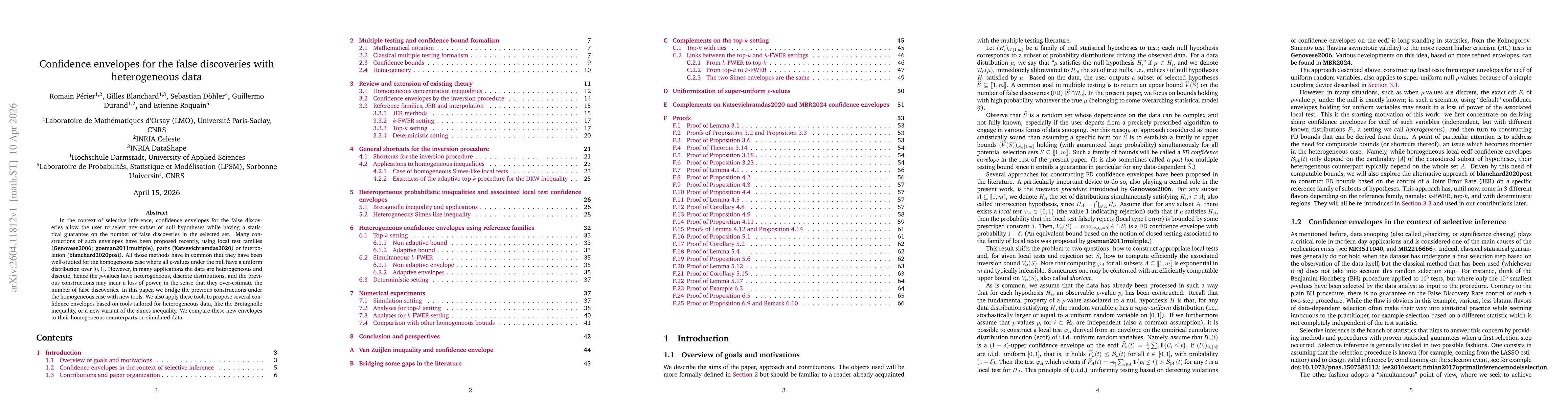 Thumbnail for Confidence envelopes for the false discoveries with heterogeneous data