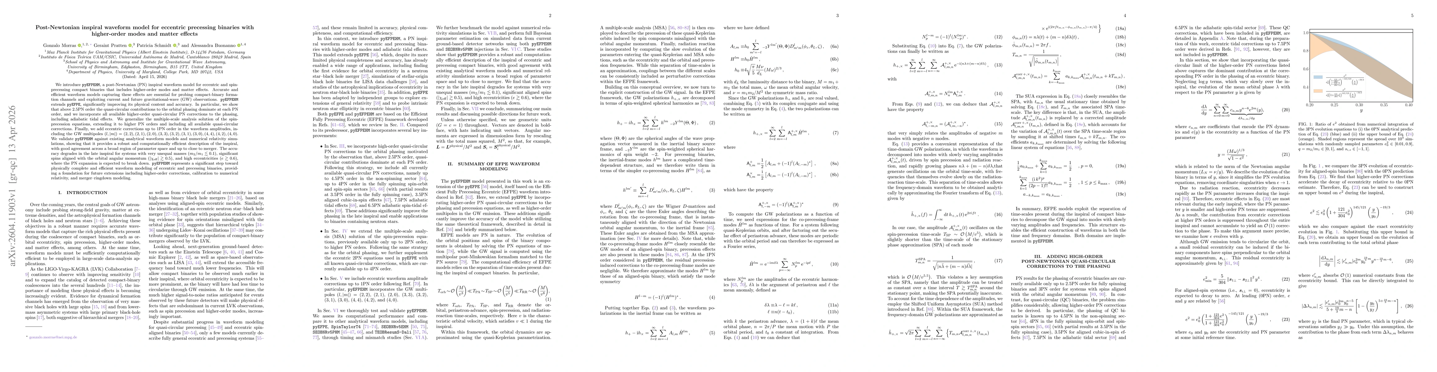 Thumbnail for Post-Newtonian inspiral waveform model for eccentric precessing binaries with higher-order modes and matter effects