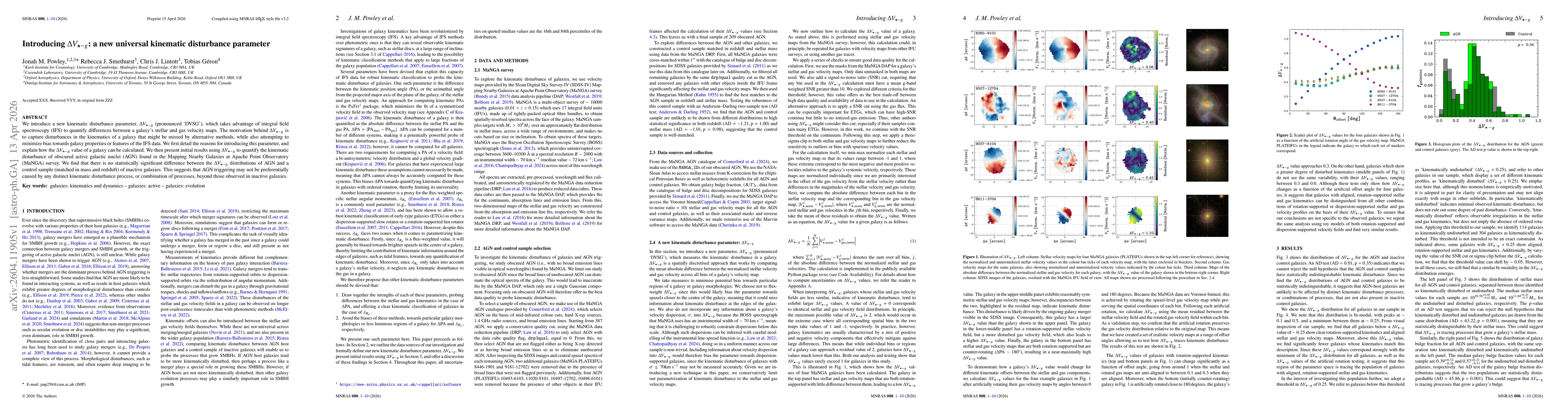 Thumbnail for Introducing $ΔV_{\star-g}$: a new universal kinematic disturbance parameter