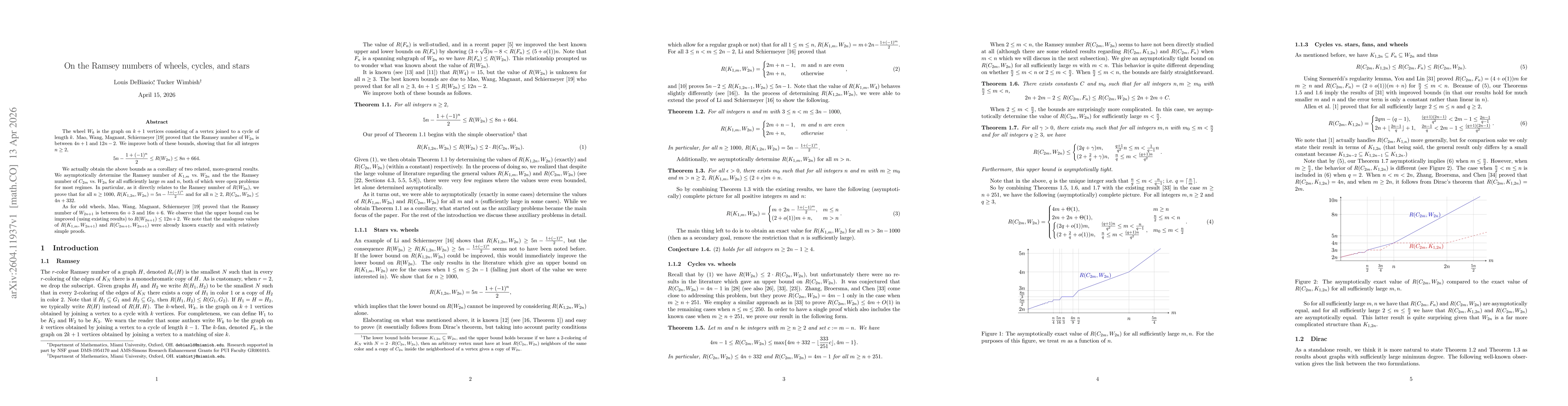 Thumbnail for On the Ramsey numbers of wheels, cycles, and stars