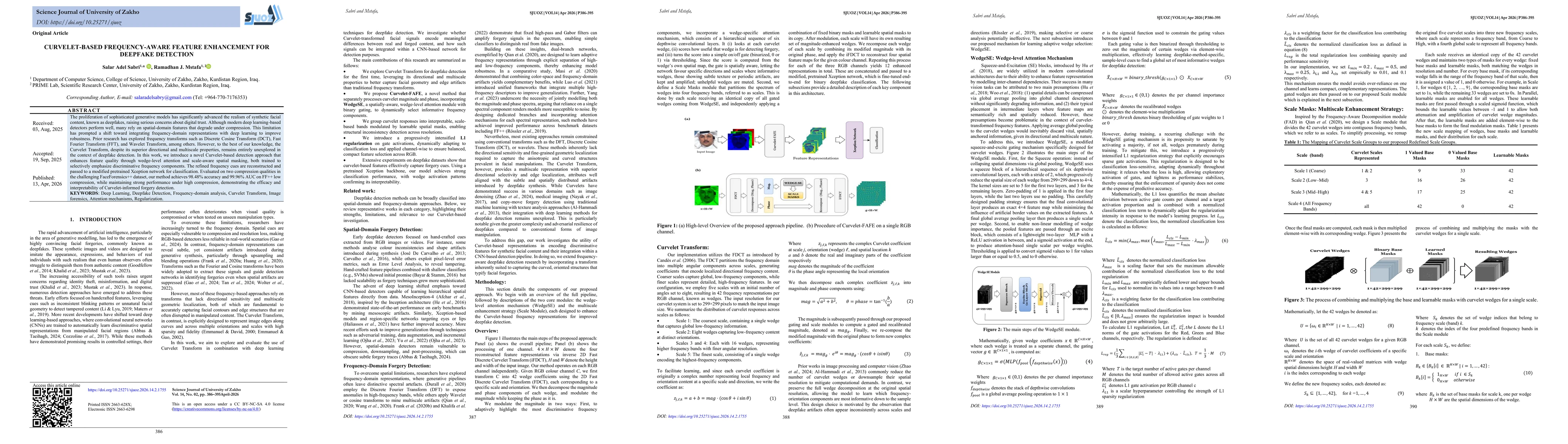 Thumbnail for Curvelet-Based Frequency-Aware Feature Enhancement for Deepfake Detection