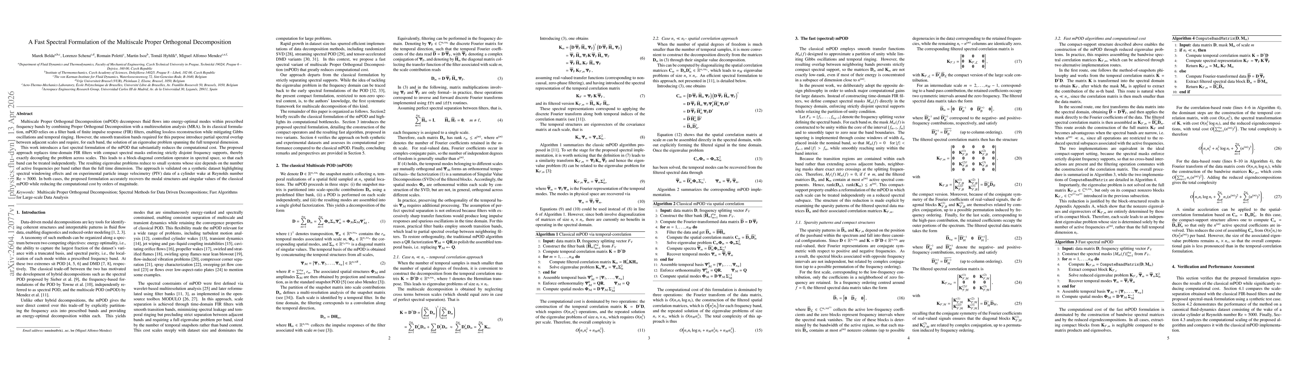 Thumbnail for A Fast Spectral Formulation of the Multiscale Proper Orthogonal Decomposition