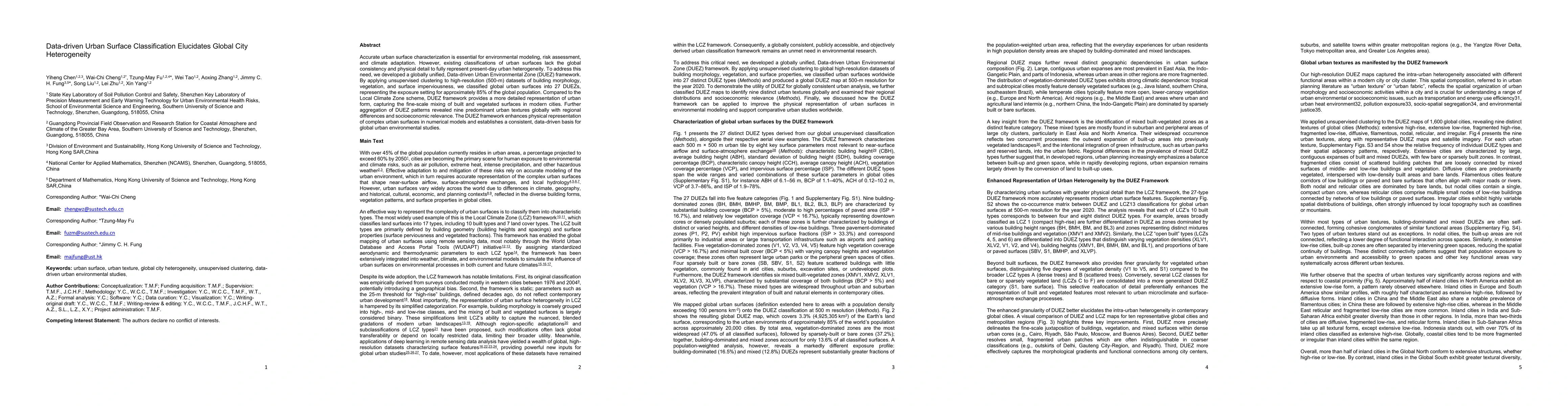 Thumbnail for Data-driven Urban Surface Classification Elucidates Global City Heterogeneity