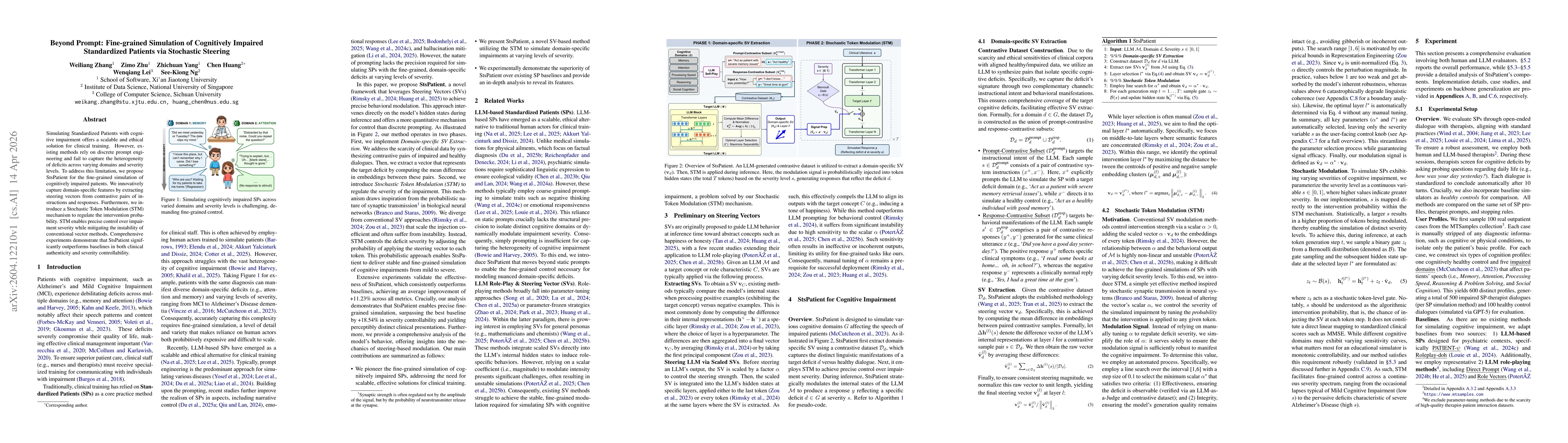 Thumbnail for Beyond Prompt: Fine-grained Simulation of Cognitively Impaired Standardized Patients via Stochastic Steering