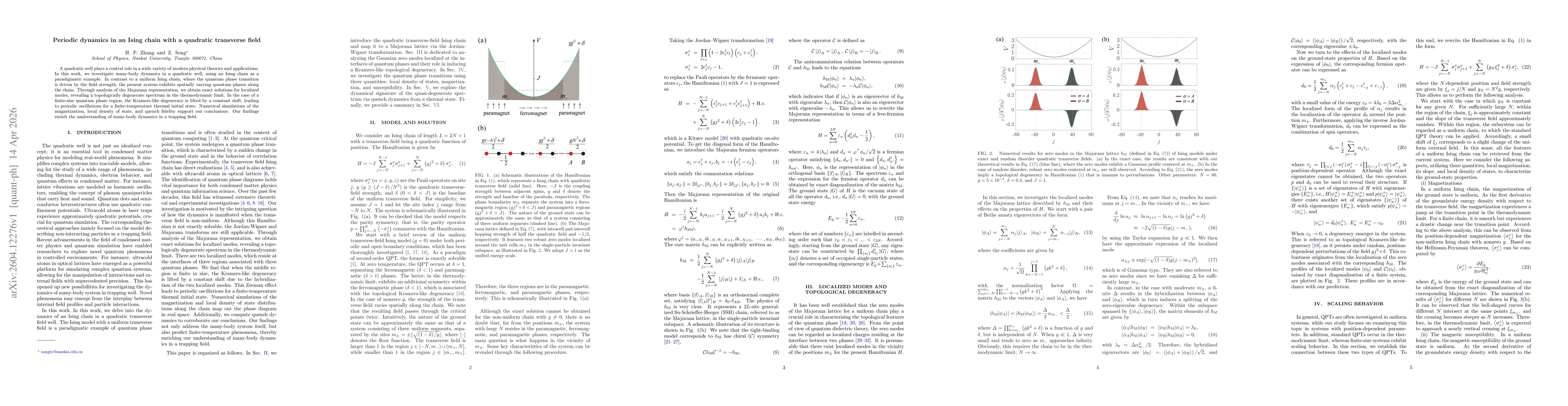 Thumbnail for Periodic dynamics in an Ising chain with a quadratic transverse field