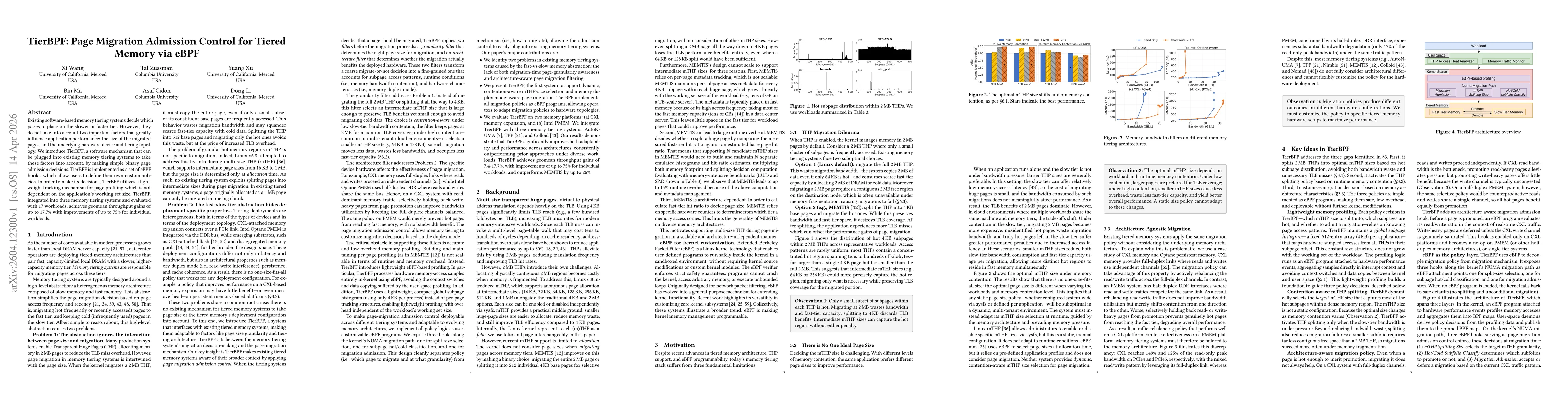 Thumbnail for TierBPF: Page Migration Admission Control for Tiered Memory via eBPF