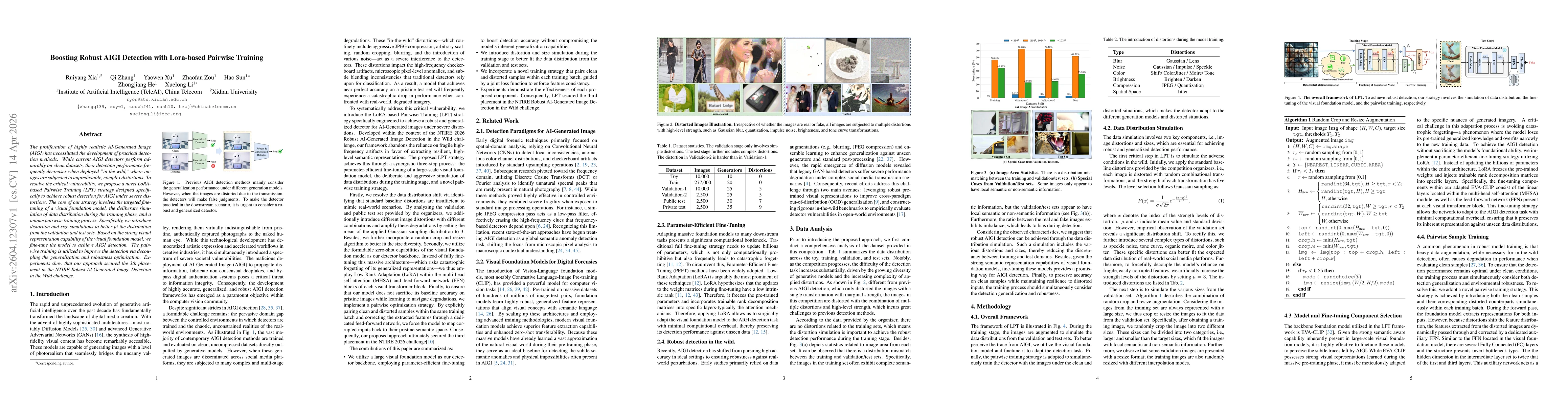Thumbnail for Boosting Robust AIGI Detection with LoRA-based Pairwise Training