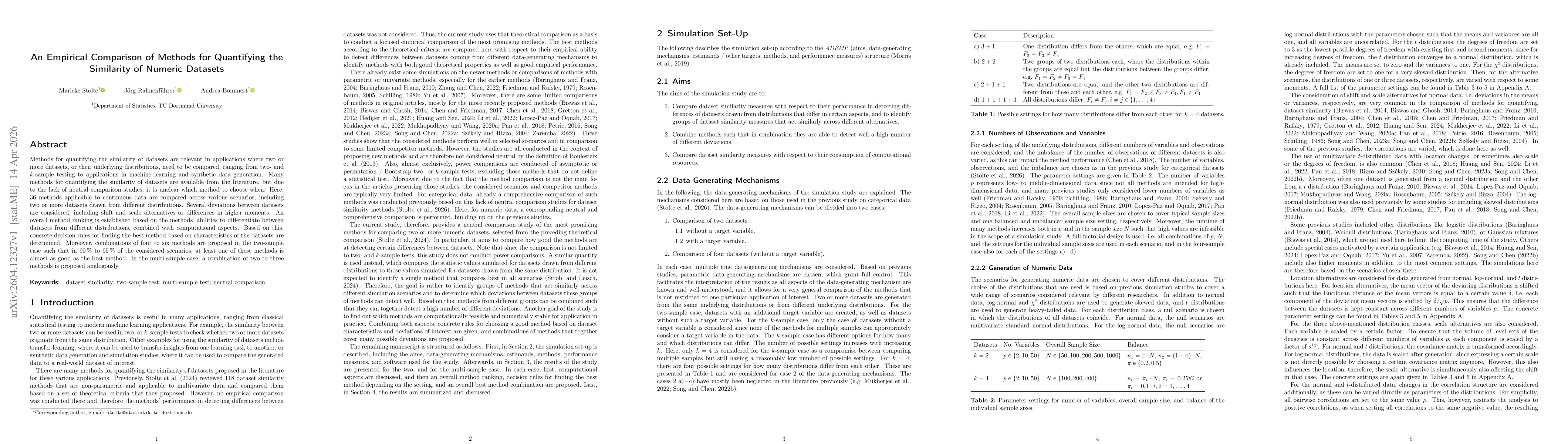Thumbnail for An Empirical Comparison of Methods for Quantifying the Similarity of Numeric Datasets