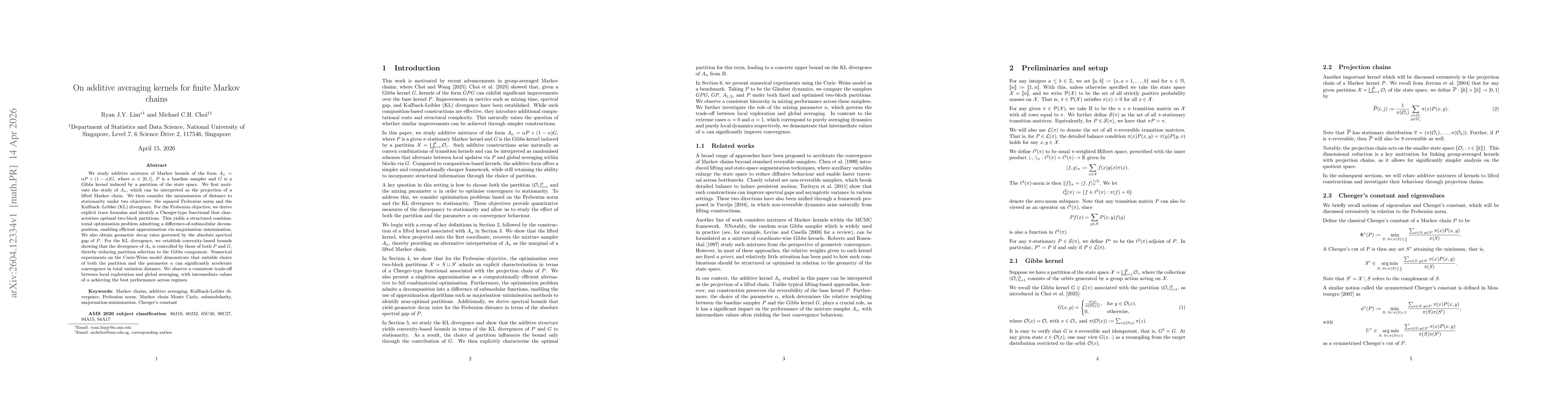 Thumbnail for On additive averaging kernels for finite Markov chains