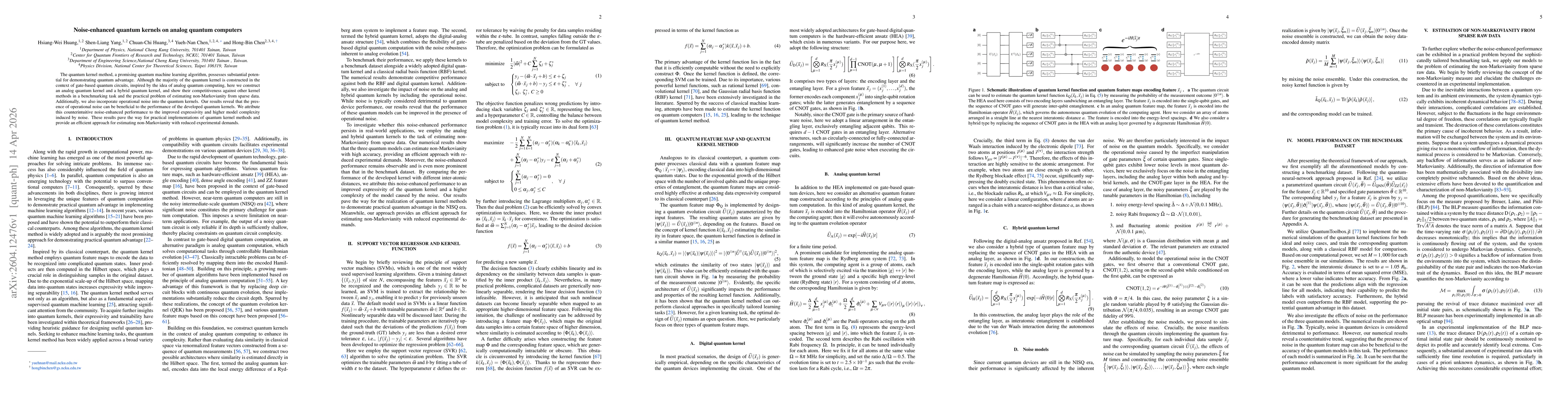 Thumbnail for Noise-enhanced quantum kernels on analog quantum computers