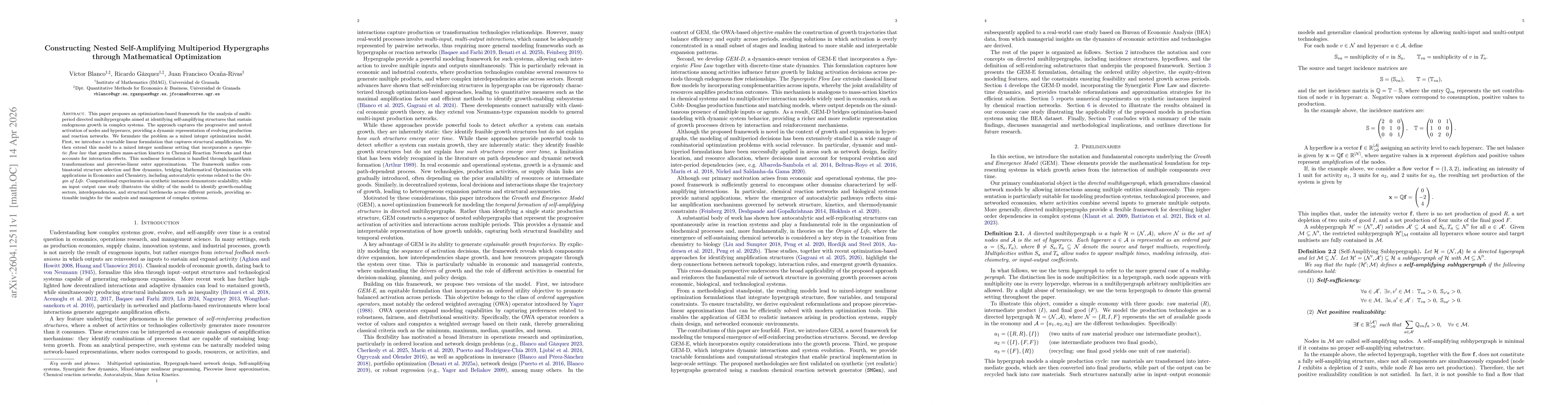 Thumbnail for Constructing Nested Self-Amplifying Multiperiod Hypergraphs through Mathematical Optimization
