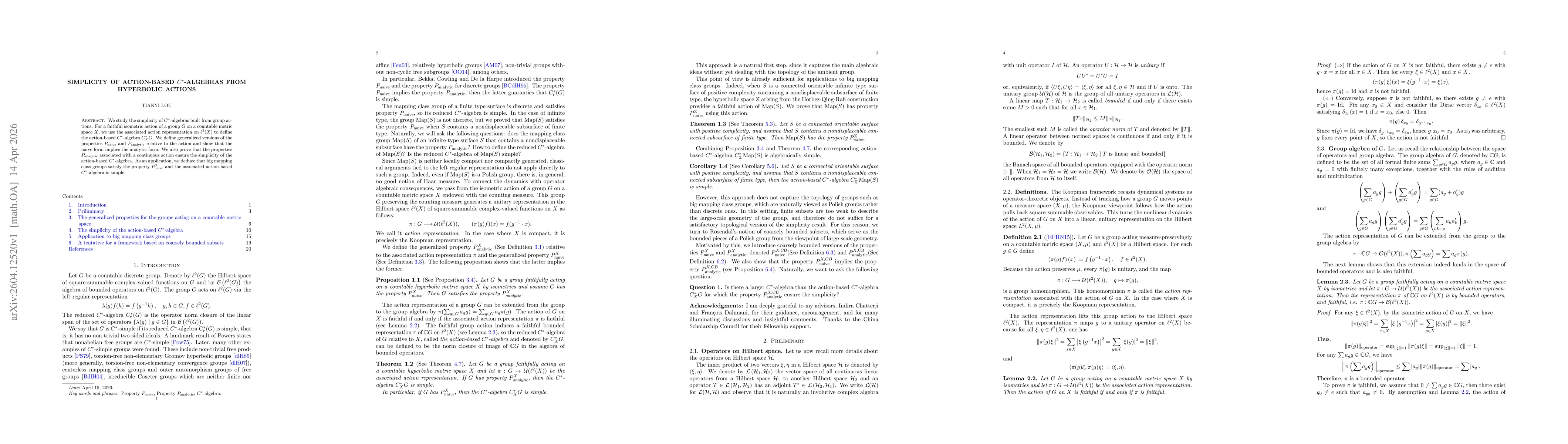 Thumbnail for Simplicity of action-based $C^{*}$-algebras from hyperbolic actions