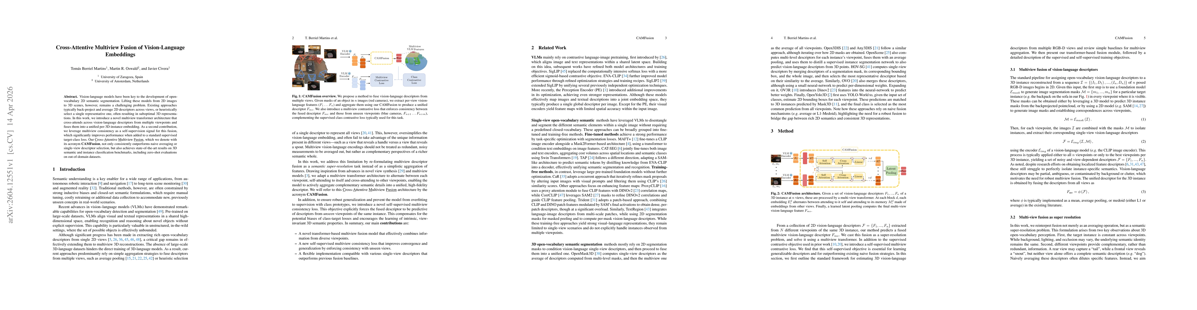 Thumbnail for Cross-Attentive Multiview Fusion of Vision-Language Embeddings