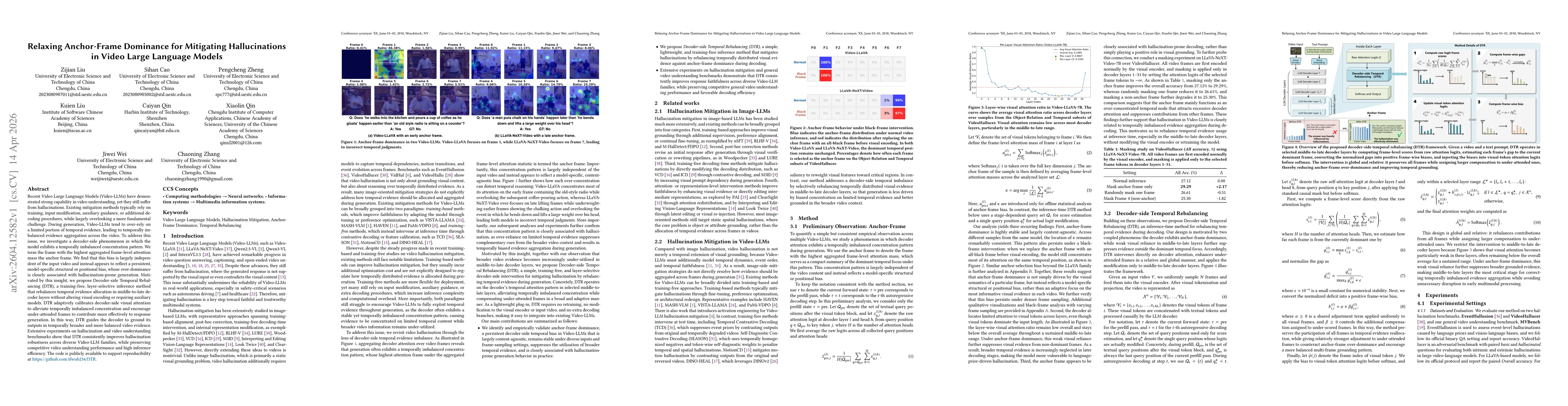 Thumbnail for Relaxing Anchor-Frame Dominance for Mitigating Hallucinations in Video Large Language Models