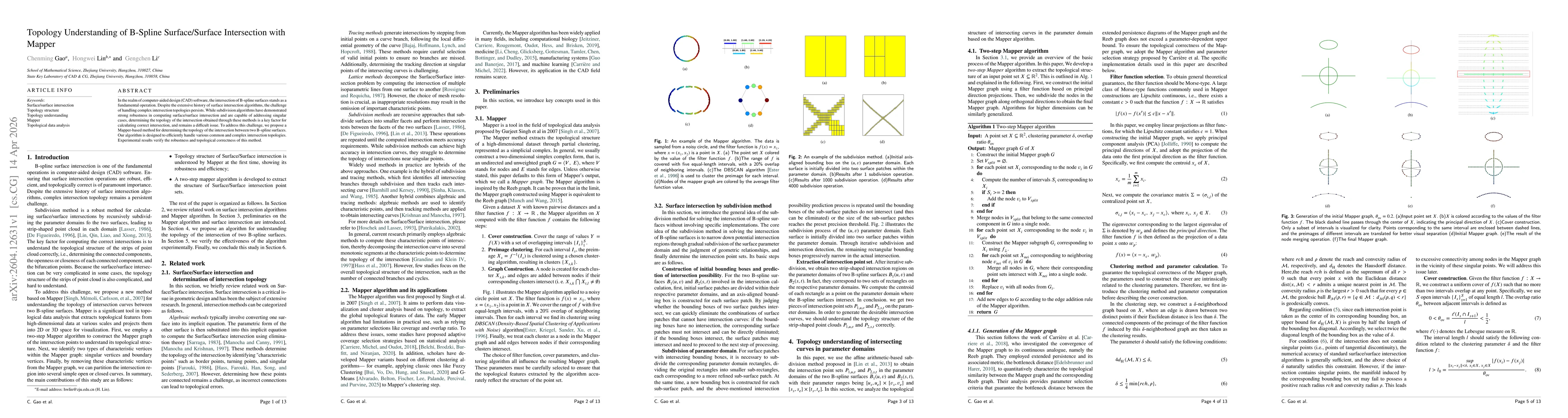 Thumbnail for Topology Understanding of B-Spline Surface/Surface Intersection with Mapper