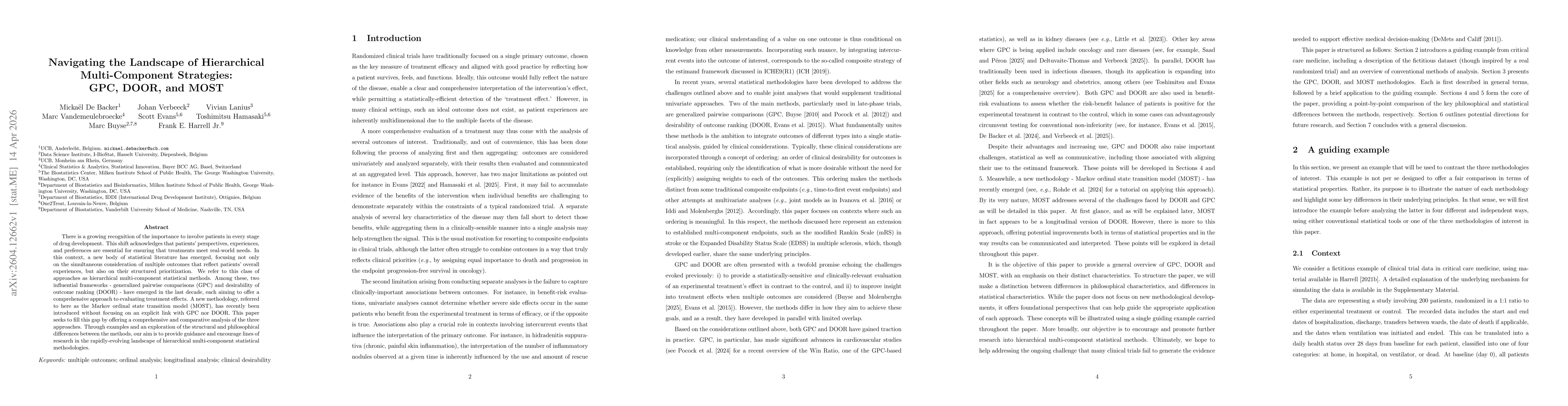 Thumbnail for Navigating the Landscape of Hierarchical Multi-Component Strategies: GPC, DOOR, and MOST