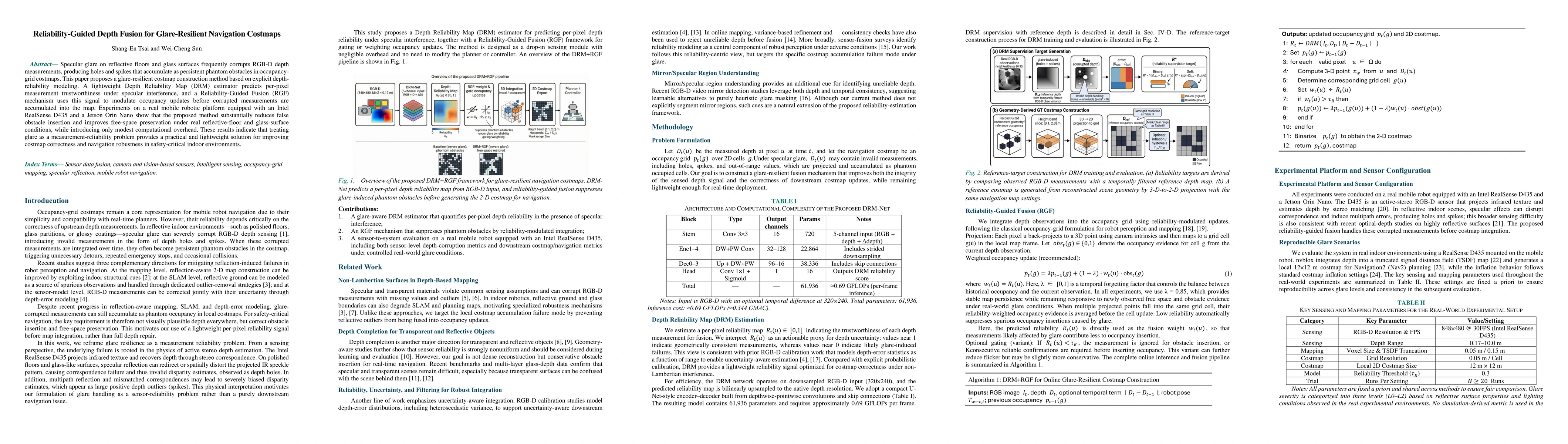 Thumbnail for Reliability-Guided Depth Fusion for Glare-Resilient Navigation Costmaps