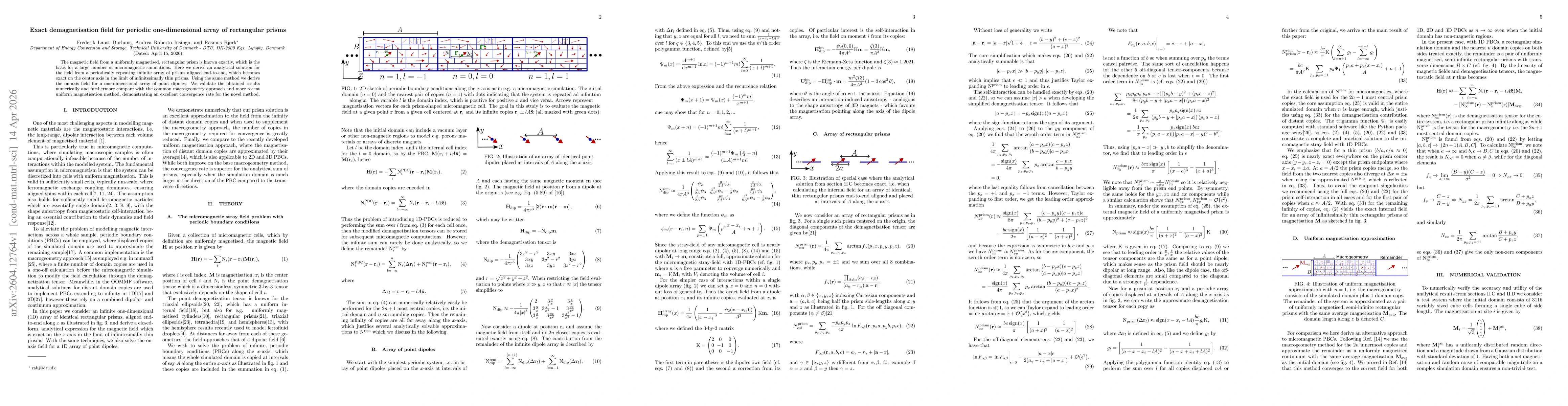 Thumbnail for Exact demagnetisation field for periodic one-dimensional array of rectangular prisms