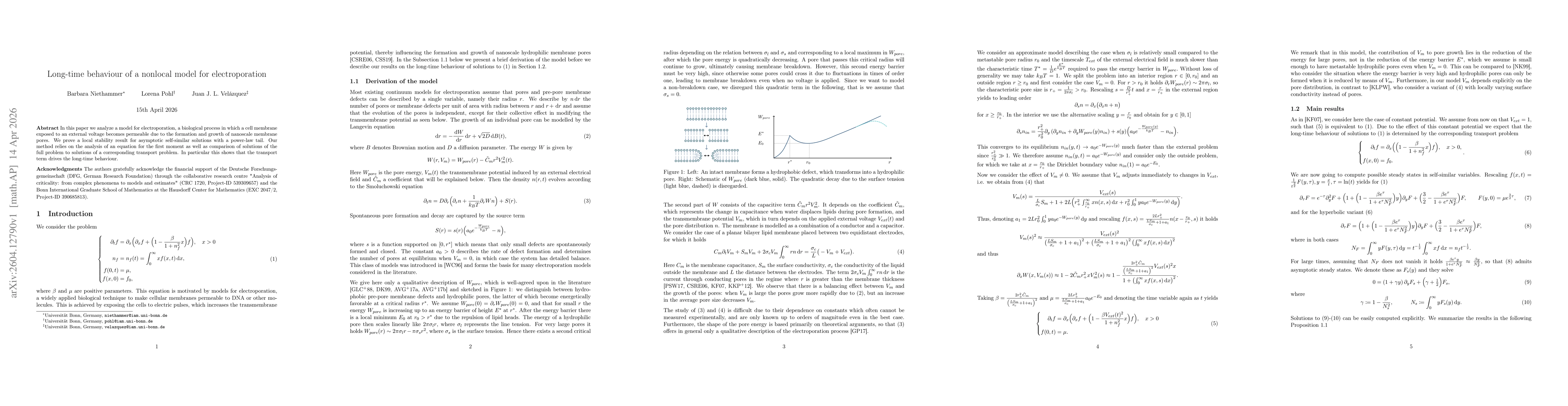 Thumbnail for Long-time behaviour of a nonlocal model for electroporation