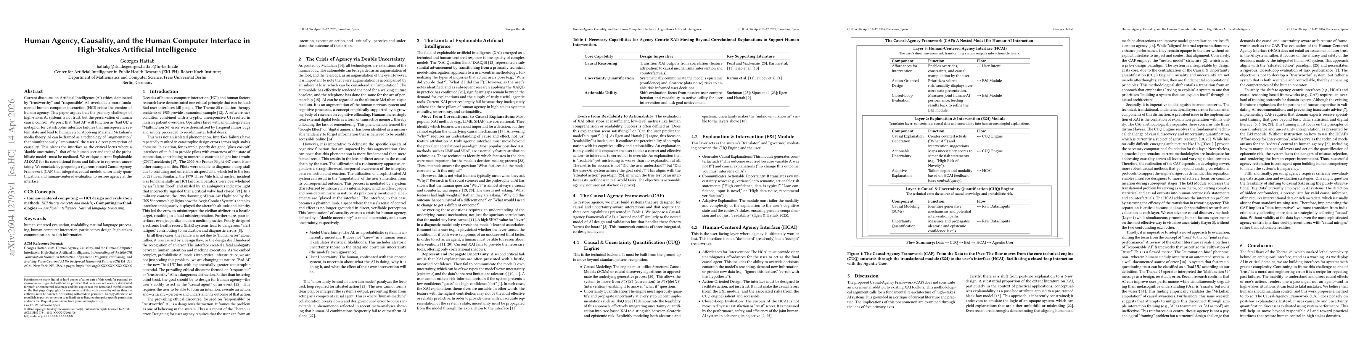 Thumbnail for Human Agency, Causality, and the Human Computer Interface in High-Stakes Artificial Intelligence