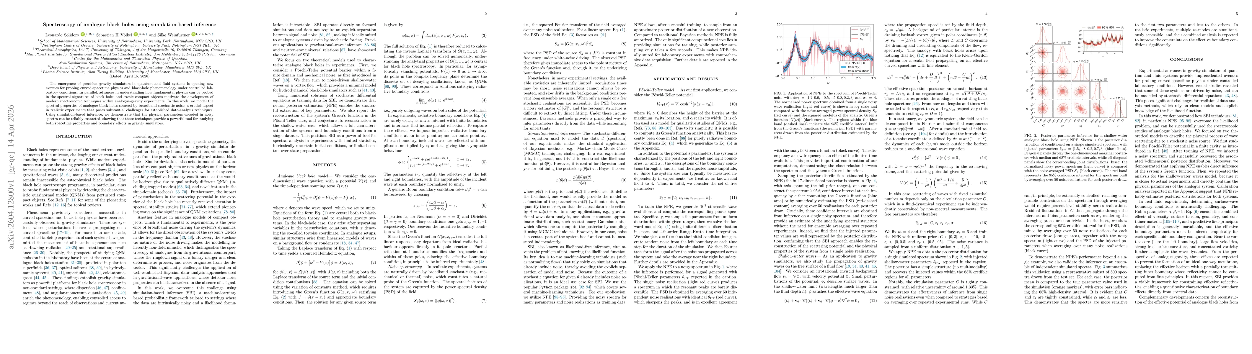 Thumbnail for Spectroscopy of analogue black holes using simulation-based inference