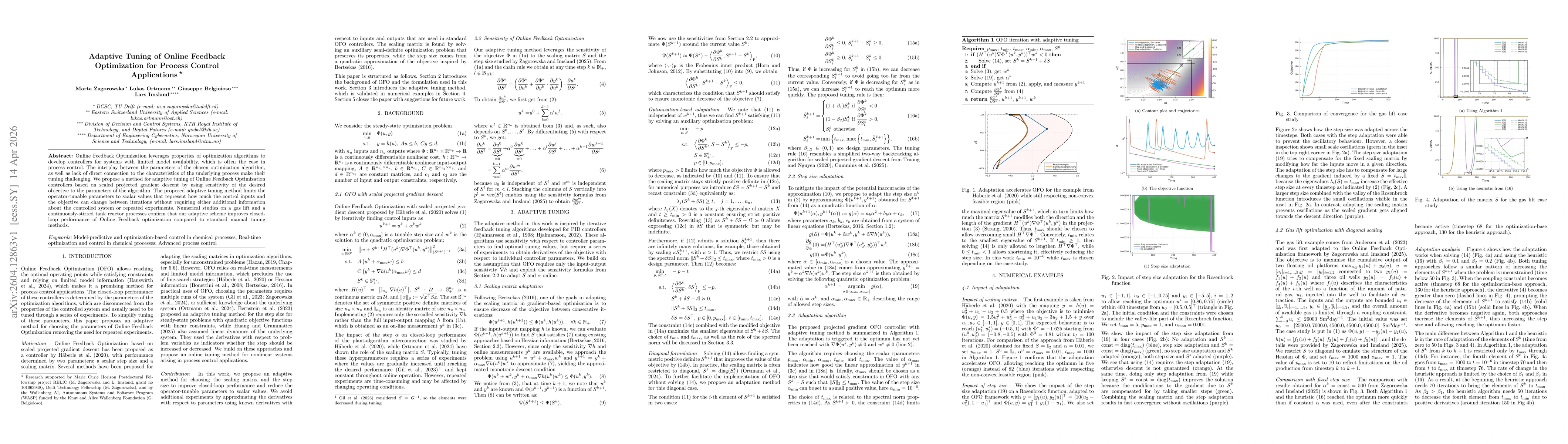 Thumbnail for Adaptive Tuning of Online Feedback Optimization for Process Control Applications
