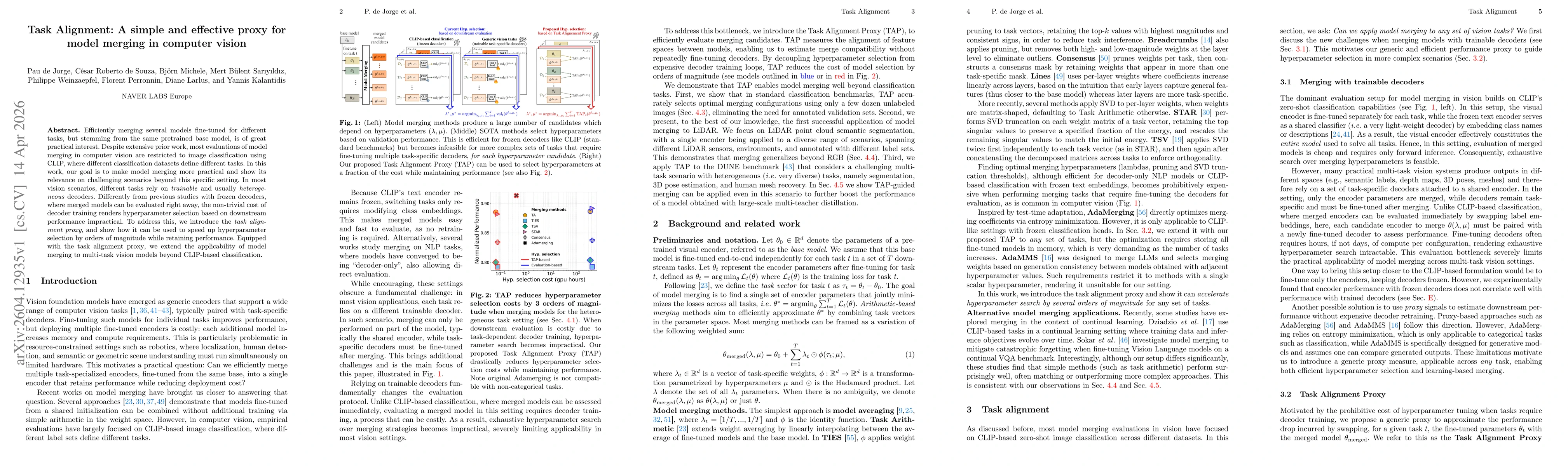 Thumbnail for Task Alignment: A simple and effective proxy for model merging in computer vision