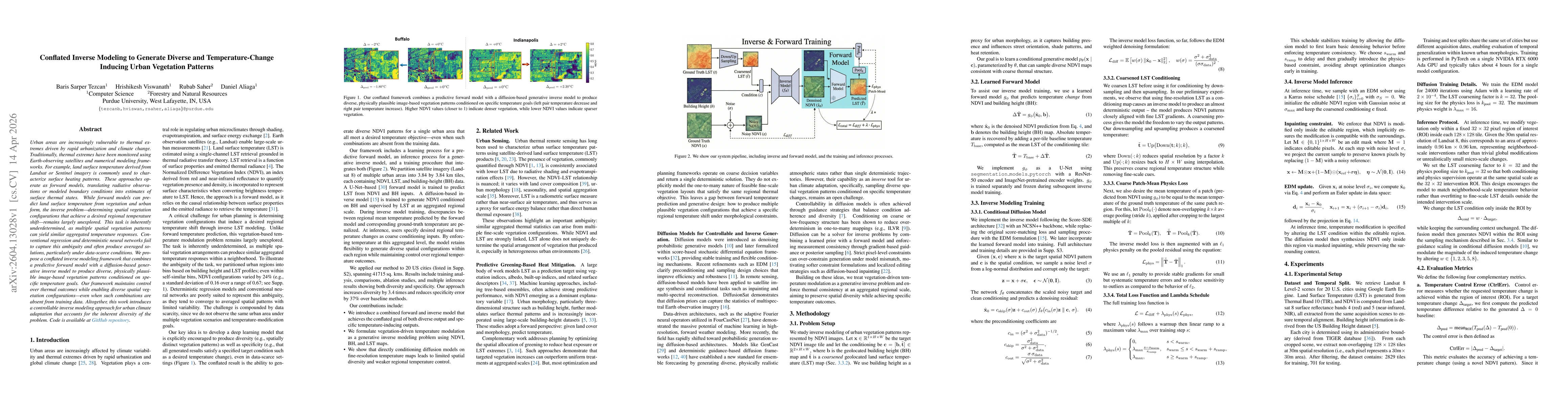 Thumbnail for Conflated Inverse Modeling to Generate Diverse and Temperature-Change Inducing Urban Vegetation Patterns