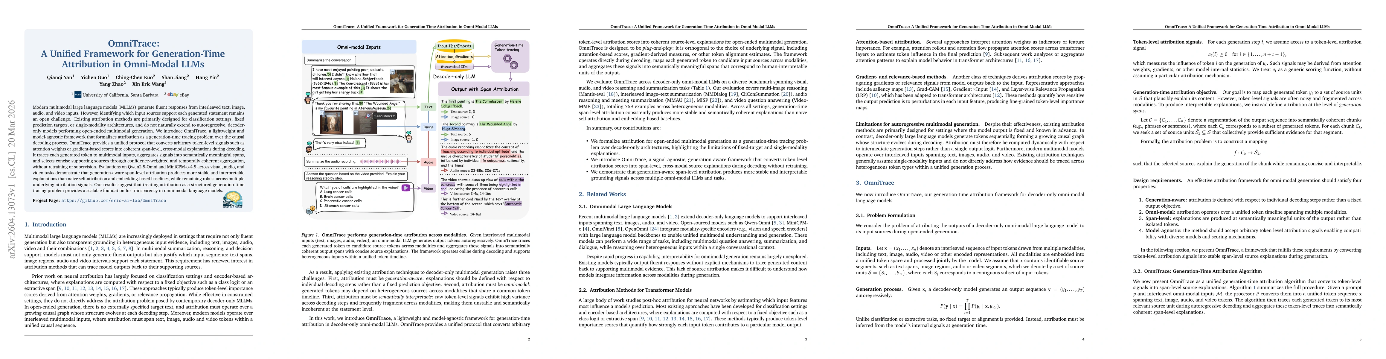 Thumbnail for OmniTrace: A Unified Framework for Generation-Time Attribution in Omni-Modal LLMs