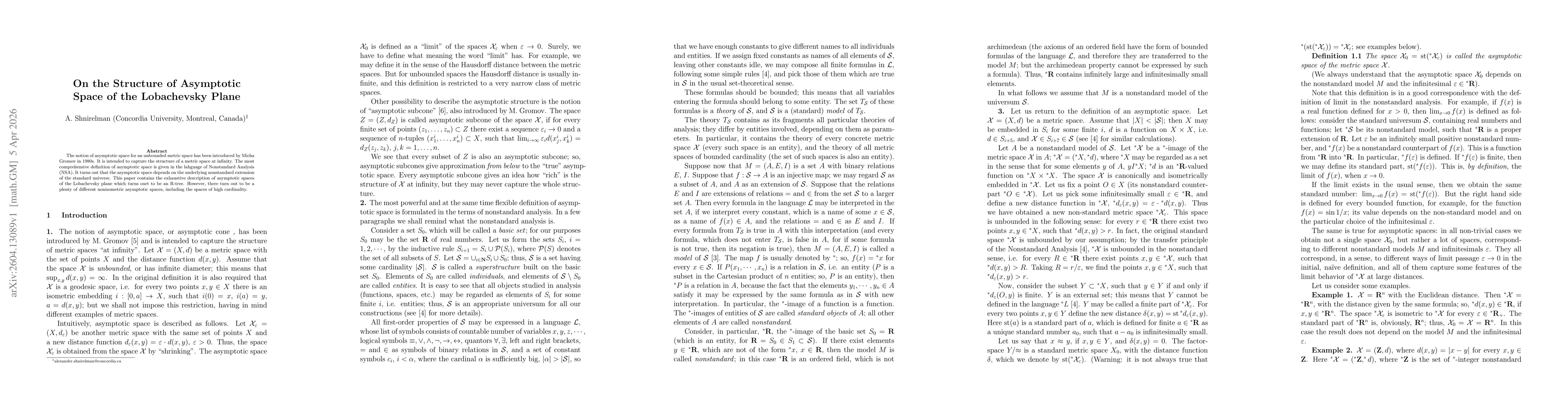 Thumbnail for On the Structure of Asymptotic Space of the Lobachevsky Plane