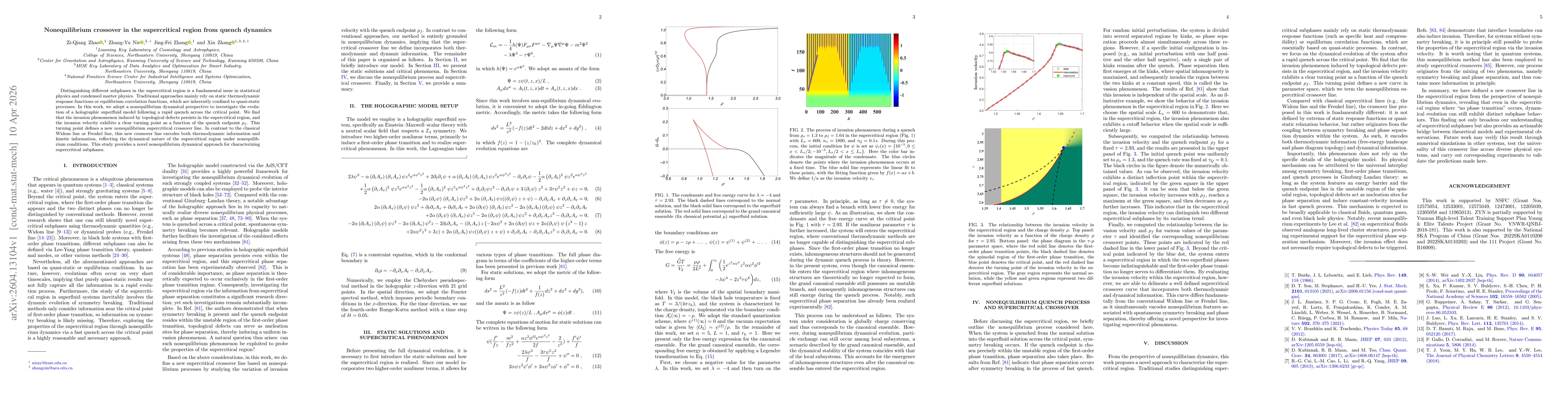 Thumbnail for Nonequilibrium crossover in the supercritical region from quench dynamics