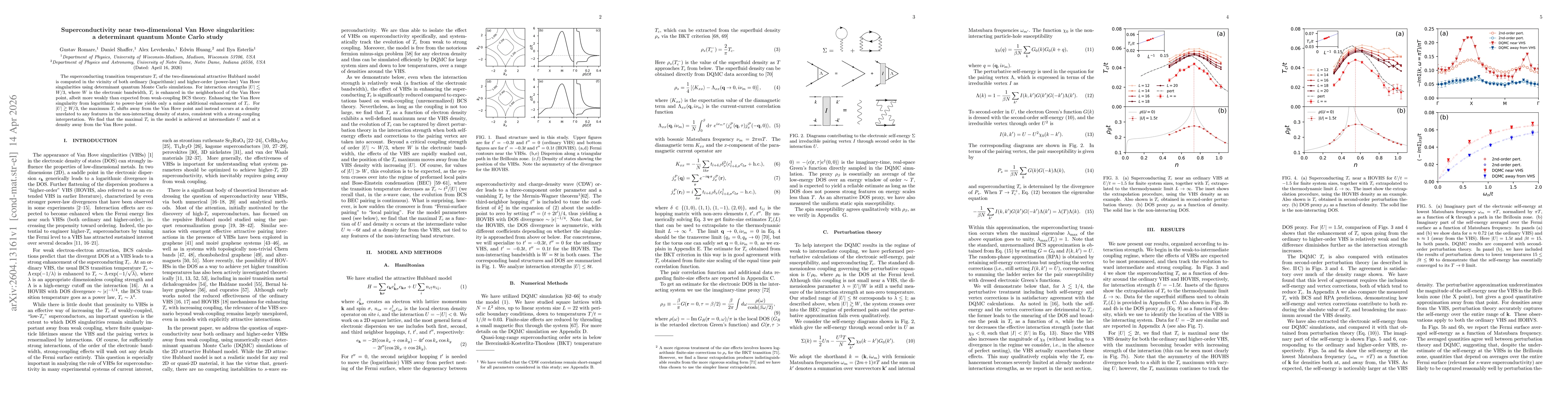 Thumbnail for Superconductivity near two-dimensional Van Hove singularities: a determinant quantum Monte Carlo study