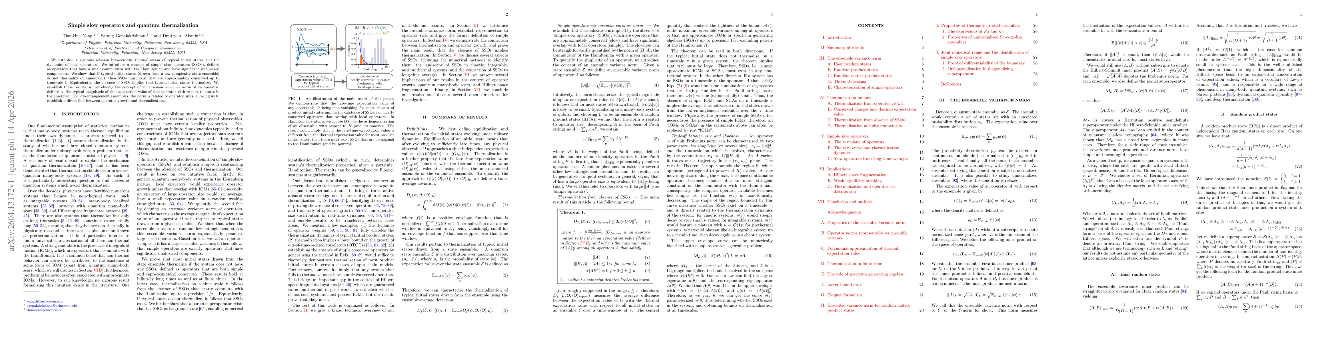 Thumbnail for Simple slow operators and quantum thermalization