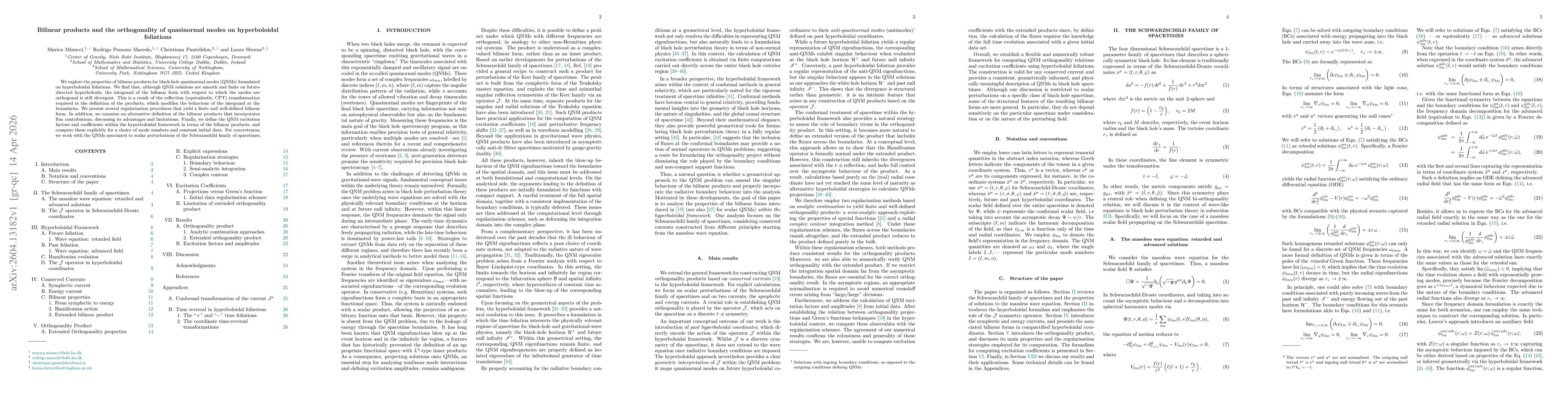 Thumbnail for Bilinear products and the orthogonality of quasinormal modes on hyperboloidal foliations