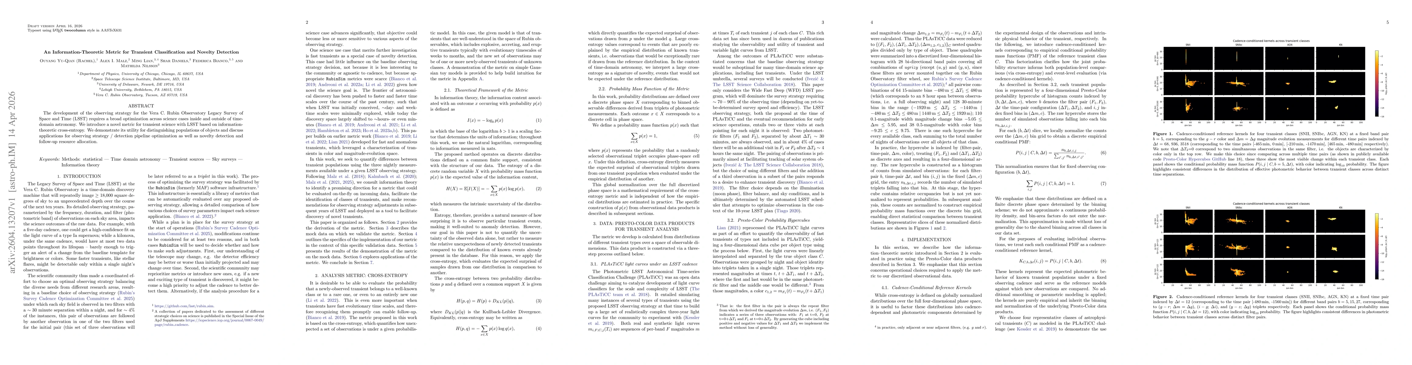 Thumbnail for An Information-Theoretic Metric for Transient Classification and Novelty Detection