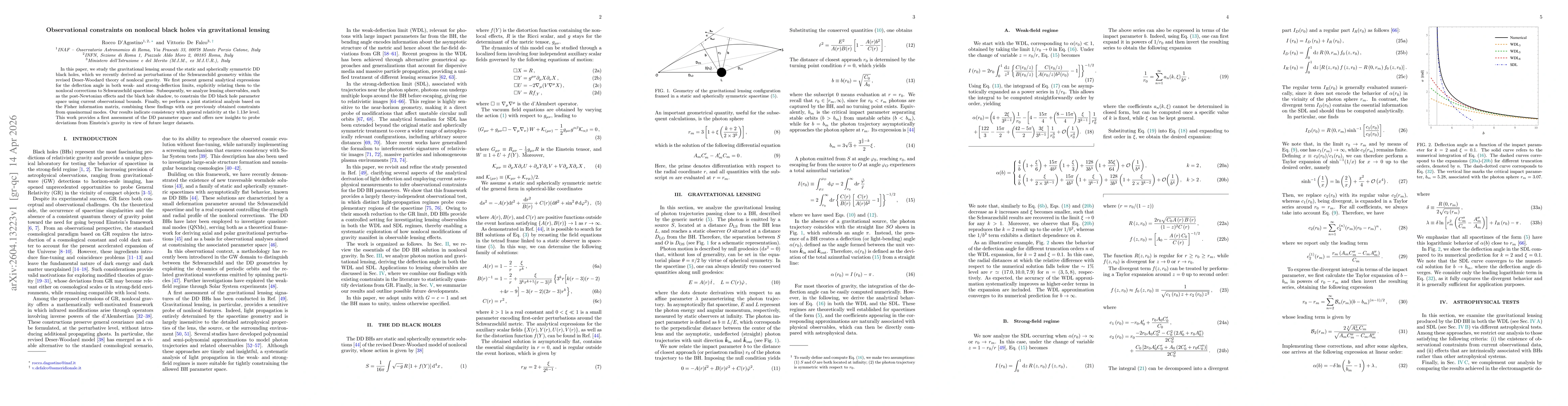 Thumbnail for Observational constraints on nonlocal black holes via gravitational lensing