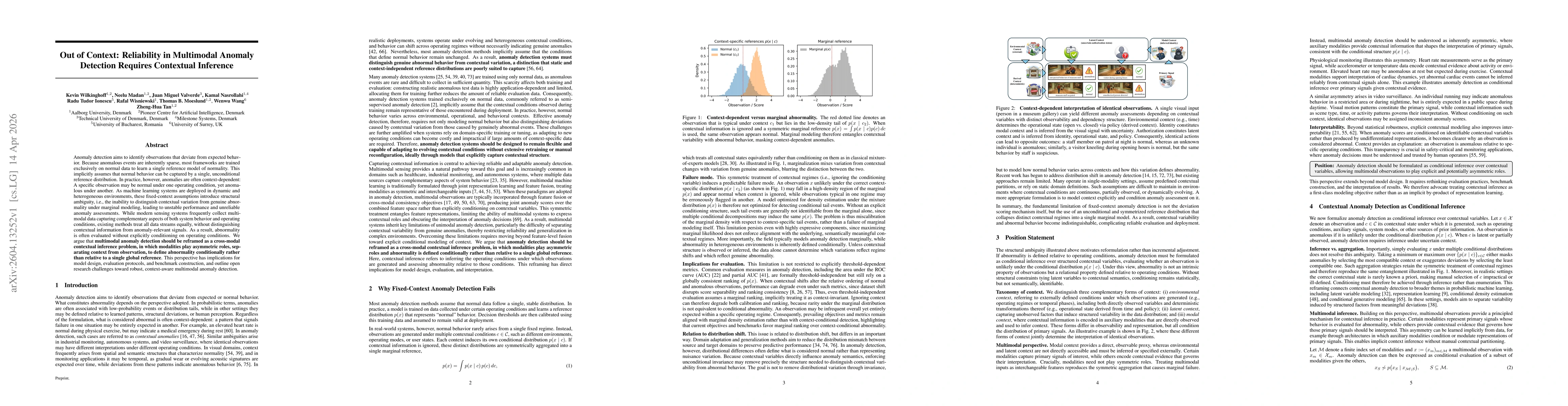 Thumbnail for Out of Context: Reliability in Multimodal Anomaly Detection Requires Contextual Inference