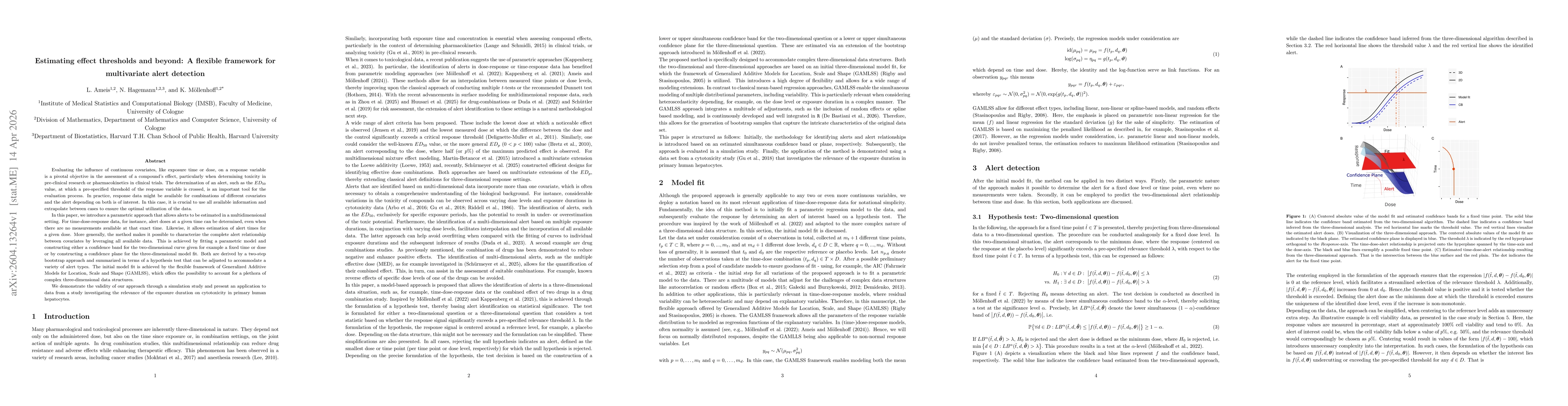 Thumbnail for Estimating effect thresholds and beyond: A flexible framework for multivariate alert detection