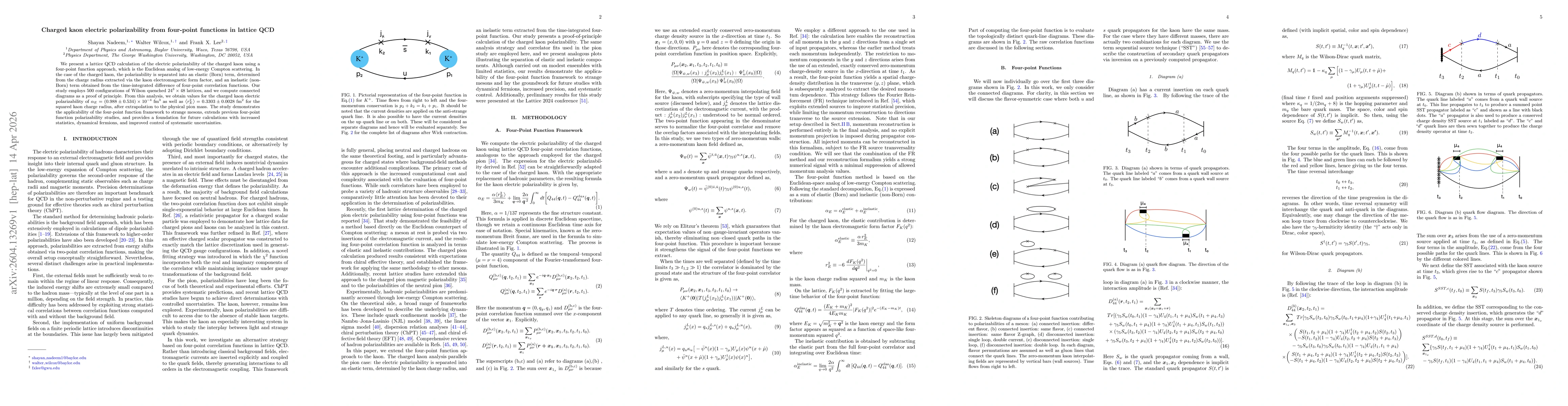 Thumbnail for Charged kaon electric polarizability from four-point functions in lattice QCD