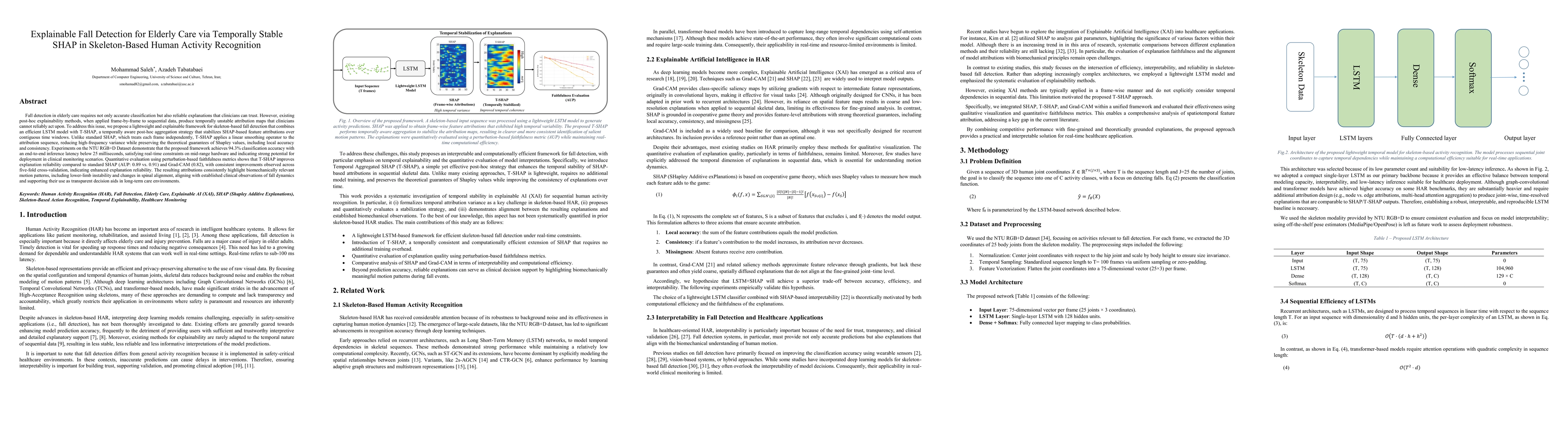 Thumbnail for Explainable Fall Detection for Elderly Care via Temporally Stable SHAP in Skeleton-Based Human Activity Recognition